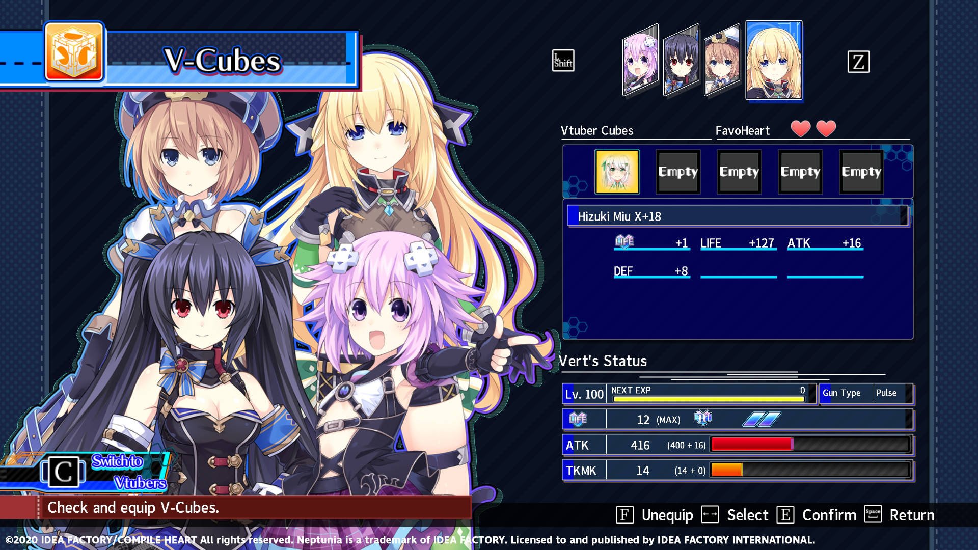 Neptunia Virtual Stars - WACTOR Pack